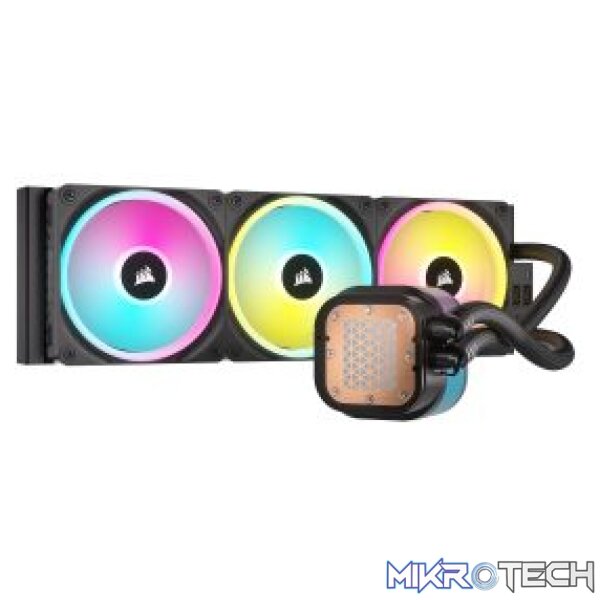 Corsair CW-9061008-WW iCUE Link H150i LCD AIO 360mm Black Liquid CPU Cooler - Image 4