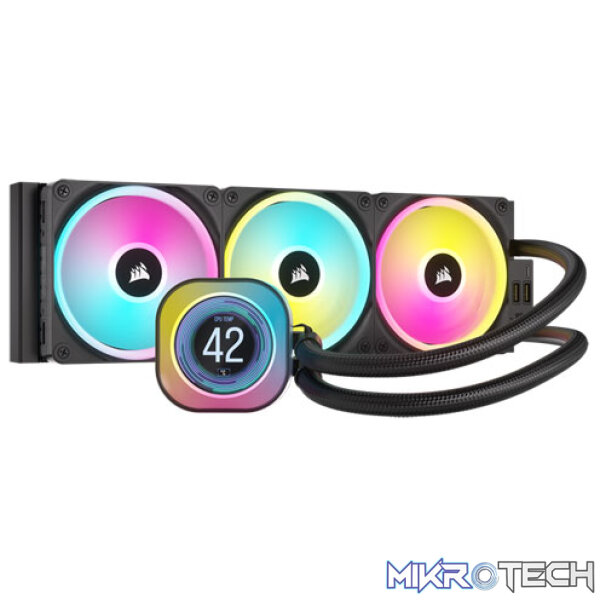 Corsair CW-9061008-WW iCUE Link H150i LCD AIO 360mm Black Liquid CPU Cooler Corsair CW-9061008-WW iCUE Link H150i LCD AIO 360mm Black Liquid CPU Cooler