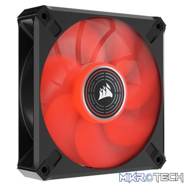 Corsair Co-9050120 ML120 LED ELITE 120mm Red LED Fan Single Pack Black Chassis Fan - Image 3