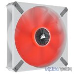 Corsair Co-9050129 ML140 LED ELITE 140mm Red LED Fan Single Pack White Chassis Fan - Image 2