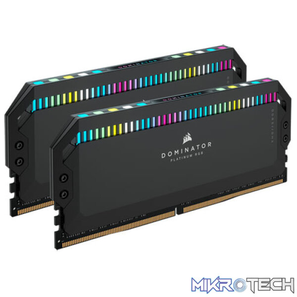 Corsair DOMINATOR Platinum RGB Black 64GB Kit(2 x 32GB) DDR5 6000MHz DDR5 CL40 1.35v Gaming Memory - Image 2