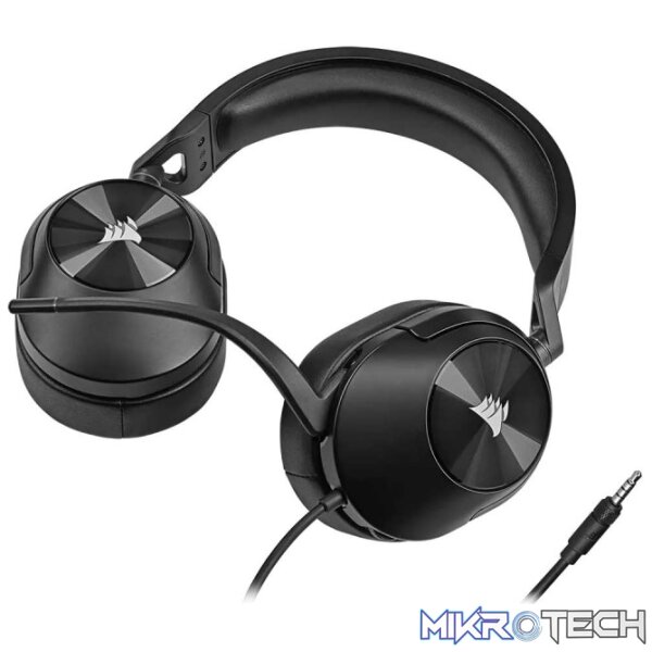 Corsair HS55 Surround Carbon Black Wired Gaming Headset - Image 3