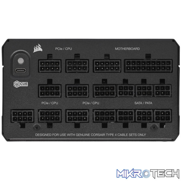 Corsair HX1500i 1500W 80 Plus Platinum Fully Modular Black Desktop Power Supply - Image 2