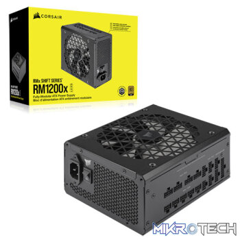 Corsair RM1200X Shift 1200W 80 Plus Gold Fully Modular Black ATX Desktop Power Supply