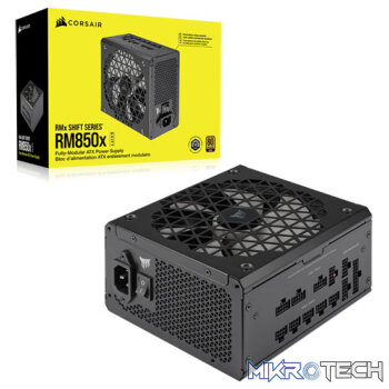 Corsair RM850X Shift 850W 80 Plus Gold Fully Modular Black ATX Desktop Power Supply
