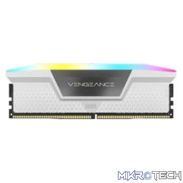 Corsair VENGEANCE RGB DDR5 32GB (2 x 16GB) DDR5 DRAM 5600MHz CL40 1.25V White Memory Kit - Image 2