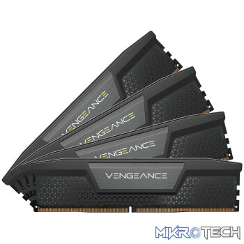 Corsair Vengeance 192GB (4x48GB) DDR5-5200 CL38 1.25V Black UDIMM Desktop Memory