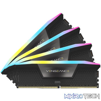 Corsair Vengeance RGB 192GB (4x48GB) DDR5-5200 CL38 1.25V Black UDIMM Desktop Memory