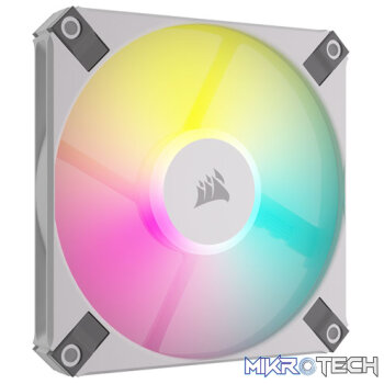 Corsair iCUE AF120 RGB Slim 120mm PWM 2000 RPM White Case Fan