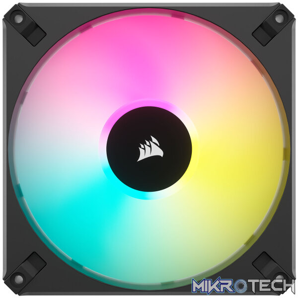 Corsair iCUE AF140 RGB ELITE Black 140mm 2 Fan + Lighting Node CORE Pack - Image 2