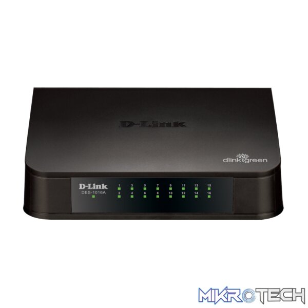 D-Link DES-1016A Unmanaged Switch Brown 16-port 10/100 - Image 2