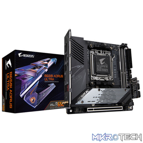 GIGABYTE B650I AORUS ULTRA AM5 AMD B650 Mini ITX Motherboard GIGABYTE B650I AORUS ULTRA AM5 AMD B650 Mini ITX Motherboard