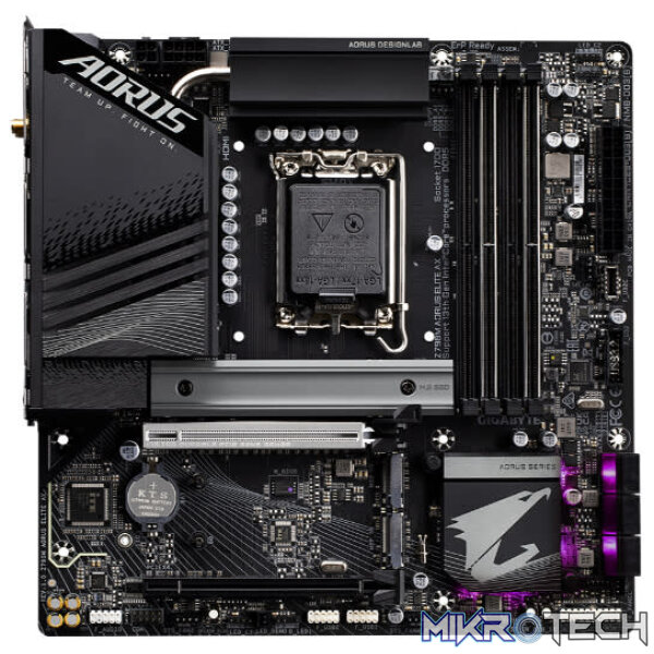 GIGABYTE Intel Z790M AORUS ELITE AX LGA1700 Micro-ATX DDR5 Motherboard - Image 2