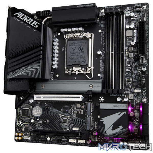 GIGABYTE Intel Z790M AORUS ELITE AX LGA1700 Micro-ATX DDR5 Motherboard - Image 3