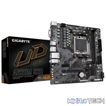Gigabyte A620M S2H Rev 1.0 AMD A620 Ryzen Socket AM5 Micro-ATX Desktop Motherboard