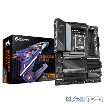 Gigabyte AMD X670 Aorus Elite AX AM5 ATX Desktop Motherboard