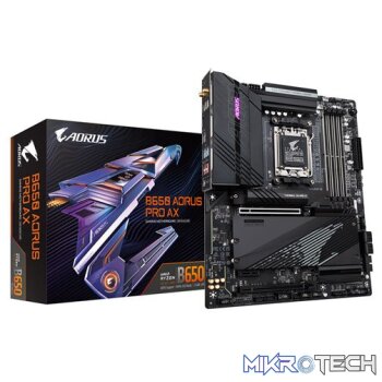 Gigabyte B650 AORUS PRO AX WiFi AMD B650 Ryzen Socket AM5 ATX Desktop Motherboard