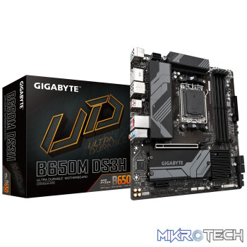 Gigabyte B650M DS3H AMD B650 Ryzen Socket AM5 Micro-ATX Desktop Motherboard