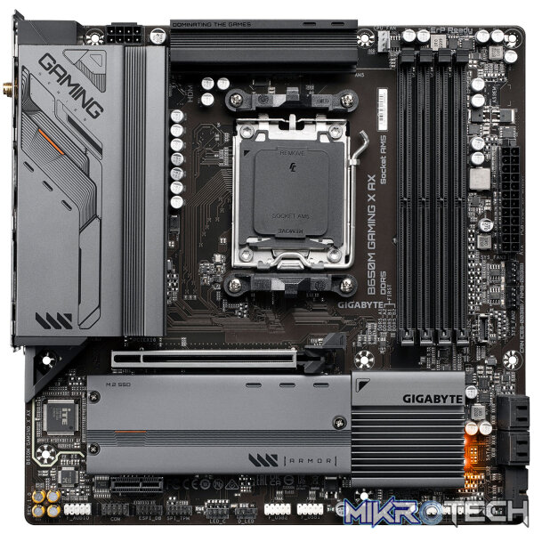 Gigabyte B650M GAMING X AX AMD B650 Ryzen Socket AM5 Micro ATX Desktop Motherboard - Image 2
