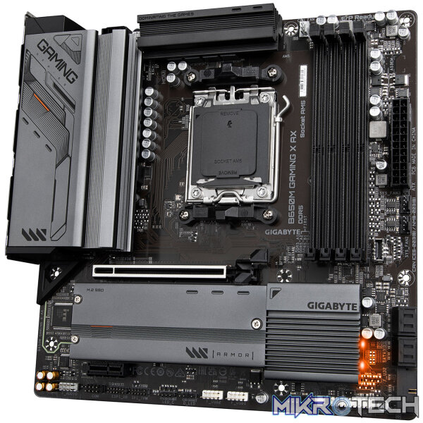 Gigabyte B650M GAMING X AX AMD B650 Ryzen Socket AM5 Micro ATX Desktop Motherboard - Image 3