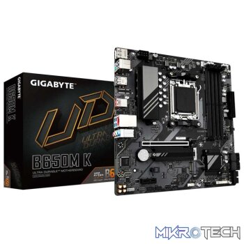 Gigabyte B650M K AMD B650 Ryzen Socket AM5 Micro-ATX Desktop Motherboard