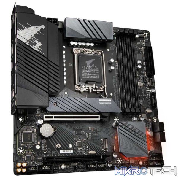 Gigabyte B660M AORUS PRO DDR4 LGA1700 DDR4 MATX Motherboard - Image 3