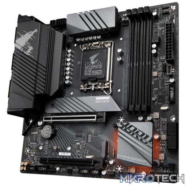 Gigabyte B660M AORUS PRO DDR4 LGA1700 DDR4 MATX Motherboard - Image 4