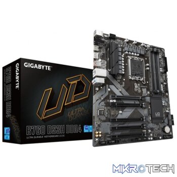 Gigabyte B760 DS3H DDR4 Raptor Lake LGA 1700 ATX Desktop Motherboard