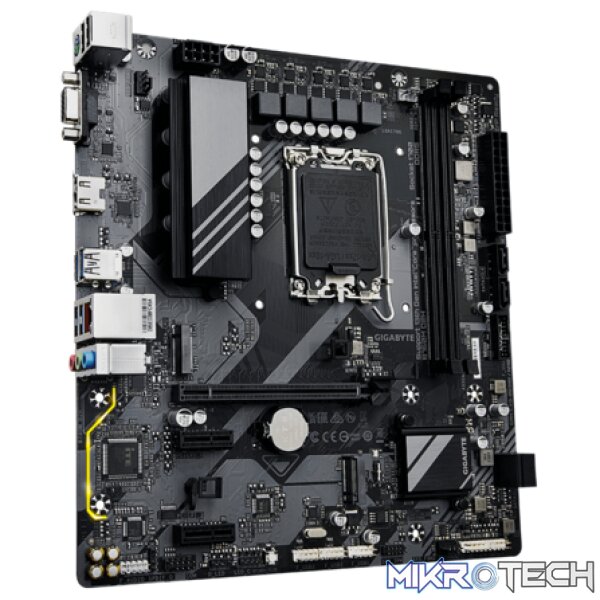 Gigabyte B760M D2H DDR5 Intel B760 Raptor Lake LGA 1700 Micro-ATX Desktop Motherboard - Image 3
