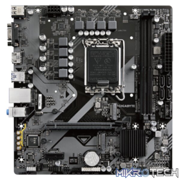 Gigabyte B760M H Ultra Durable DDR5 Rev 1.0 Intel B760 LGA 1700 Raptor Lake Micro-ATX Motherboard - Image 2