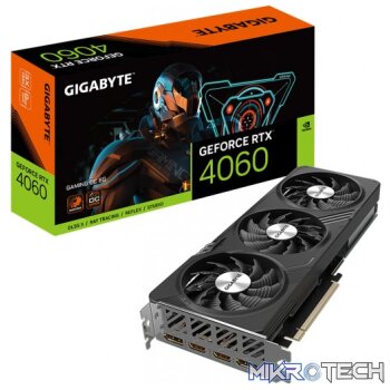 Gigabyte GeForce RTX 4060 GAMING OC 8GB GDDR6 128-Bit PCIe 4.0 Graphics Card