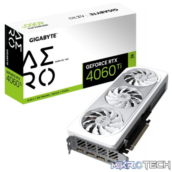 Gigabyte GeForce RTX 4060 Ti AERO OC 16GB GDDR6 128-Bit PCIe 4.0 Graphics Card Gigabyte GeForce RTX 4060 Ti AERO OC 16GB GDDR6 128-Bit PCIe 4.0 Graphics Card
