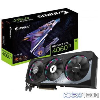 Gigabyte GeForce RTX 4060 Ti AORUS ELITE 8GB GDDR6 128-Bit PCIe 4.0 Graphics Card