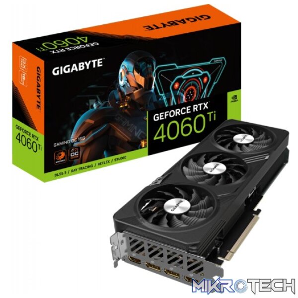 Gigabyte GeForce RTX 4060 Ti GAMING OC 16GB GDDR6 128-Bit PCIe 4.0 Graphics Card Gigabyte GeForce RTX 4060 Ti GAMING OC 16GB GDDR6 128-Bit PCIe 4.0 Graphics Card