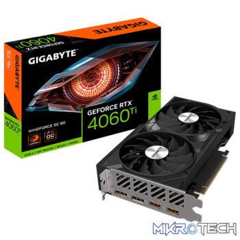 Gigabyte GeForce RTX 4060 Ti WINDFORCE OC 8GB GDDR6 128-Bit PCIe 4.0 Graphics Card