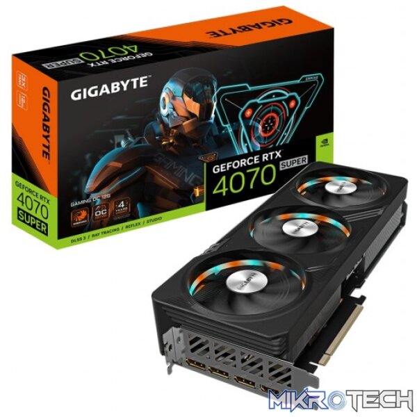 Gigabyte GeForce RTX 4070 SUPER GAMING OC 12GB GDDR6X 192-bit PCIe 4.0 Graphics Card Gigabyte GeForce RTX 4070 SUPER GAMING OC 12GB GDDR6X 192-bit PCIe 4.0 Graphics Card