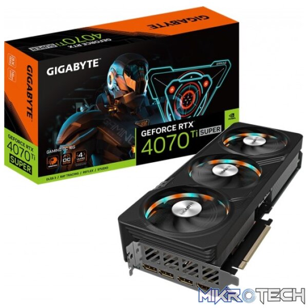 Gigabyte GeForce RTX 4070 Ti SUPER GAMING OC 16GB GDDR6X 256-bit PCI-E 4.0 Graphics Card Gigabyte GeForce RTX 4070 Ti SUPER GAMING OC 16GB GDDR6X 256-bit PCI-E 4.0 Graphics Card