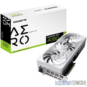 Gigabyte GeForce RTX 4080 Aero OC 16GB GDDR6X 256-Bit PCIe 4.0 Desktop Graphics Card