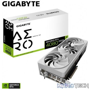 Gigabyte GeForce RTX 4080 SUPER AERO OC 16GB GDDR6X 256-bit PCI-E 4.0 Graphics Card