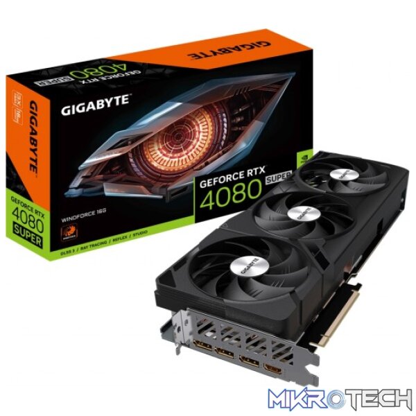 Gigabyte GeForce RTX 4080 SUPER WINDFORCE 16GB GDDR6X 256-bit PCI-E 4.0 Graphics Card Gigabyte GeForce RTX 4080 SUPER WINDFORCE 16GB GDDR6X 256-bit PCI-E 4.0 Graphics Card