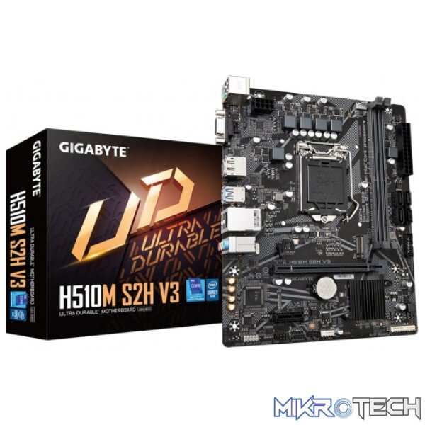 Gigabyte H510M S2H V3 Intel H510 Comet Lake LGA 1200 Micro-ATX Motherboard Gigabyte H510M S2H V3 Intel H510 Comet Lake LGA 1200 Micro-ATX Motherboard