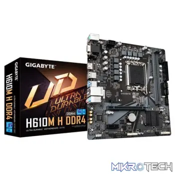 Gigabyte H610M H DDR4 Intel H610 Alder Lake LGA1700 Micro-ATX Motherboard