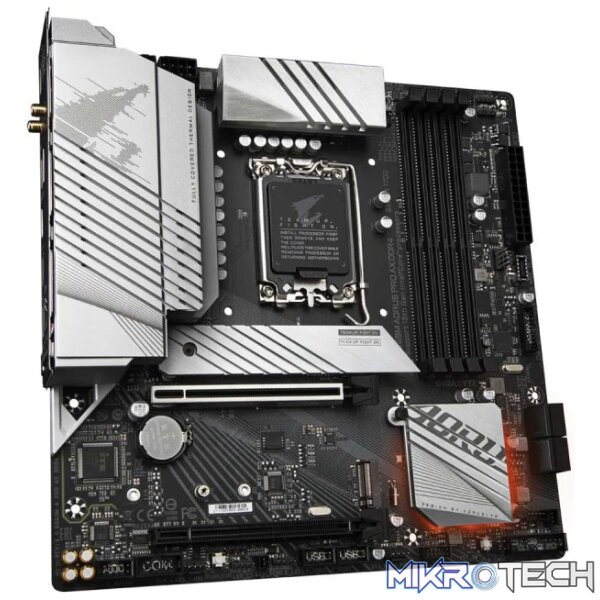 Gigabyte Intel B660M AORUS PRO AX DDR4 LGA1700 MATX Motherboard - Image 2