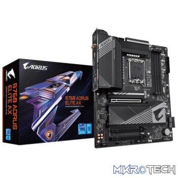 Gigabyte Intel B760 AORUS ELITE AX DDR5 Raptor Lake LGA 1700 ATX Desktop Motherboard