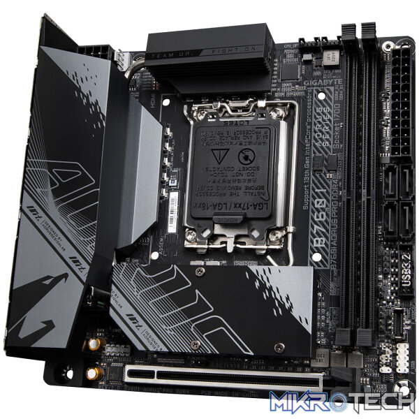 Gigabyte Intel B760I AORUS PRO DDR4 B760 Raptor Lake LGA 1700 Mini-ITX Desktop Motherboard - Image 3