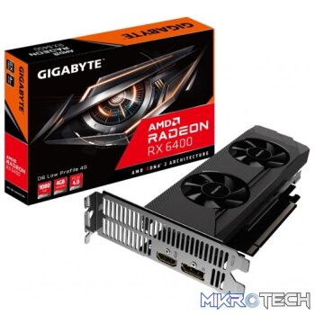Gigabyte Radeon RX 6400 4GB GDDR6 64-bit PCIe 4.0 x4 Low Profile Graphics Card
