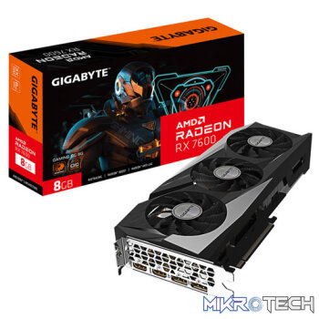 Gigabyte Radeon RX 7600 Gaming OC 8GB GDDR6 128-Bit PCIe 4.0 Graphics Card