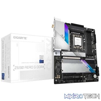 Gigabyte Z690 AERO G DDR4 Intel Z690 Alder Lake LGA1700 ATX Motherboard