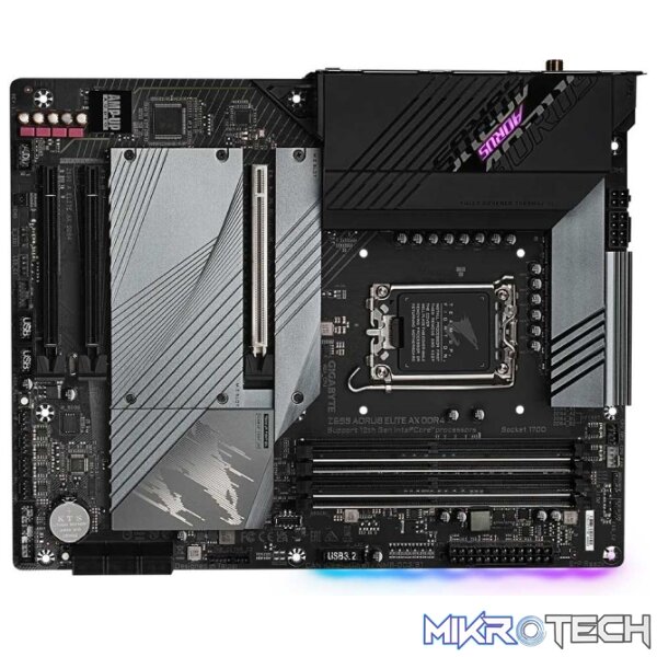Gigabyte Z690 AORUS ELITE AX Intel Z690 Alder Lake LGA1700 ATX DDR4 Motherboard - Image 2