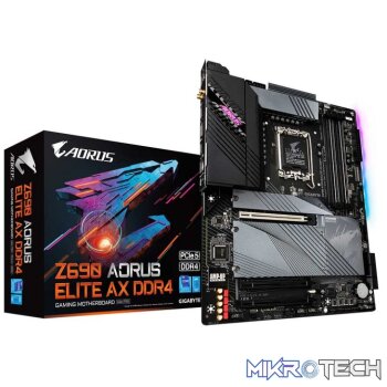 Gigabyte Z690 AORUS ELITE AX Intel Z690 Alder Lake LGA1700 ATX DDR4 Motherboard